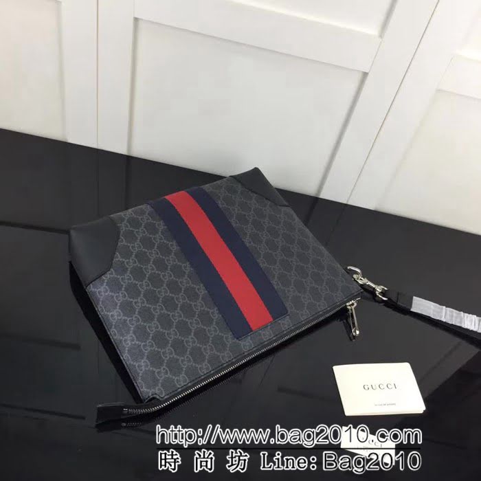 GUCCI古馳原單 新款專櫃品質原單貨實物實拍523603 啡pvc克皮手包 HY1193